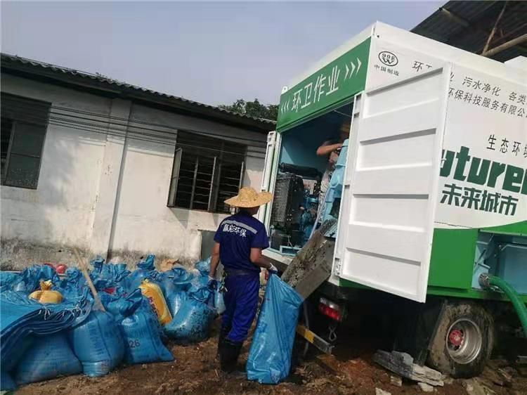 进贤工业污泥压干处理